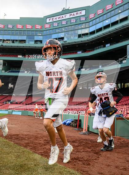 Thumbnail 3 in Newton North vs. Brookline (High School Football at Fenway) photogallery.