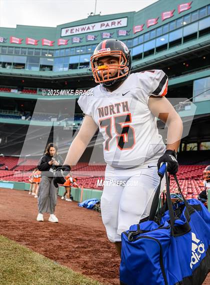 Thumbnail 1 in Newton North vs. Brookline (High School Football at Fenway) photogallery.