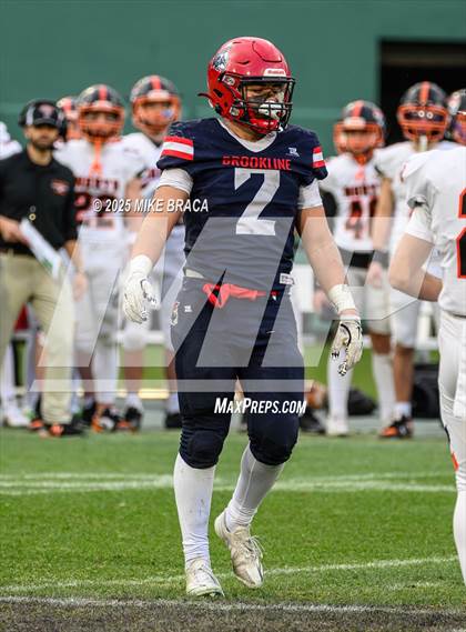 Thumbnail 2 in Newton North vs. Brookline (High School Football at Fenway) photogallery.