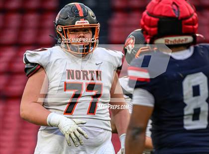 Thumbnail 3 in Newton North vs. Brookline (High School Football at Fenway) photogallery.