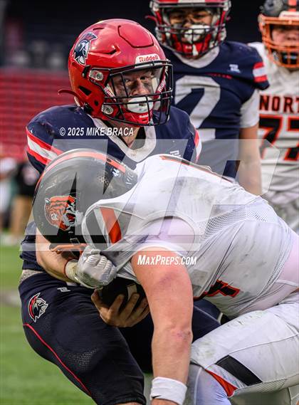 Thumbnail 2 in Newton North vs. Brookline (High School Football at Fenway) photogallery.