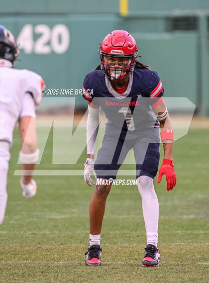 Thumbnail 2 in Newton North vs. Brookline (High School Football at Fenway) photogallery.