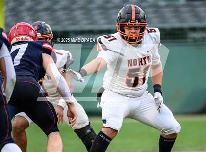 Thumbnail 2 in Newton North vs. Brookline (High School Football at Fenway) photogallery.