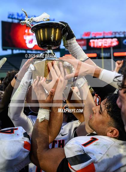 Thumbnail 1 in Newton North vs. Brookline (High School Football at Fenway) photogallery.