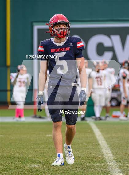 Thumbnail 3 in Newton North vs. Brookline (High School Football at Fenway) photogallery.