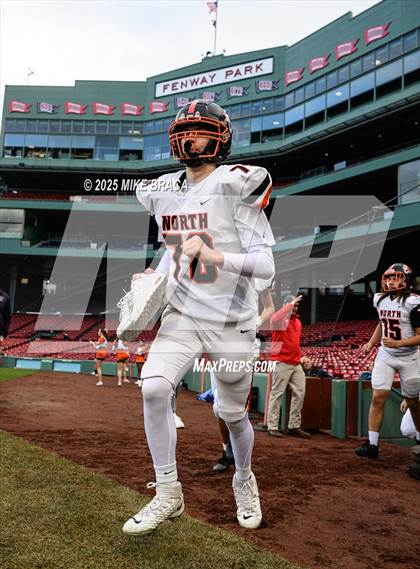 Thumbnail 3 in Newton North vs. Brookline (High School Football at Fenway) photogallery.