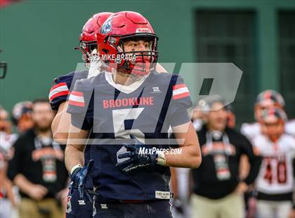 Thumbnail 1 in Newton North vs. Brookline (High School Football at Fenway) photogallery.