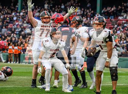 Thumbnail 1 in Newton North vs. Brookline (High School Football at Fenway) photogallery.
