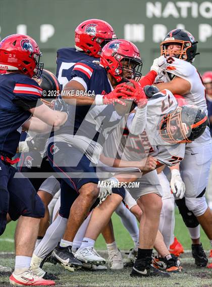 Thumbnail 1 in Newton North vs. Brookline (High School Football at Fenway) photogallery.