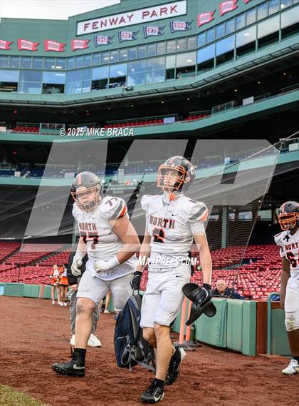 Thumbnail 3 in Newton North vs. Brookline (High School Football at Fenway) photogallery.