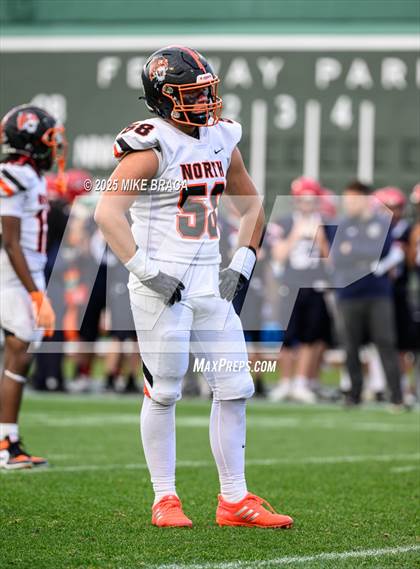 Thumbnail 3 in Newton North vs. Brookline (High School Football at Fenway) photogallery.