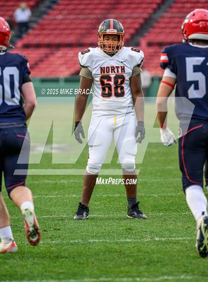 Thumbnail 3 in Newton North vs. Brookline (High School Football at Fenway) photogallery.