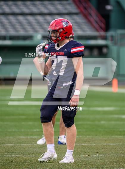 Thumbnail 2 in Newton North vs. Brookline (High School Football at Fenway) photogallery.