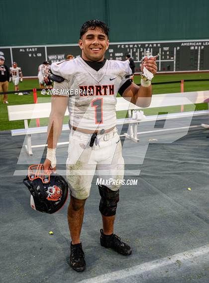 Thumbnail 1 in Newton North vs. Brookline (High School Football at Fenway) photogallery.