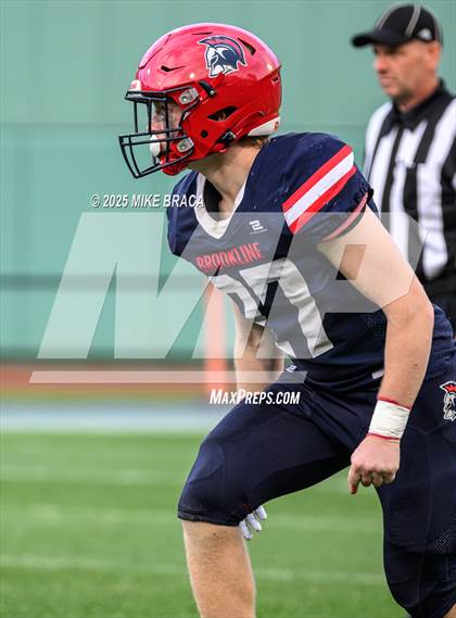 Thumbnail 1 in Newton North vs. Brookline (High School Football at Fenway) photogallery.