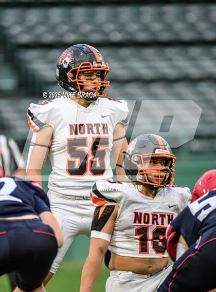 Thumbnail 2 in Newton North vs. Brookline (High School Football at Fenway) photogallery.