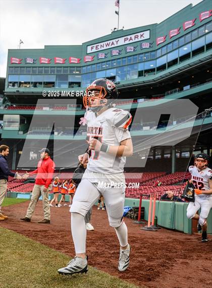 Thumbnail 3 in Newton North vs. Brookline (High School Football at Fenway) photogallery.