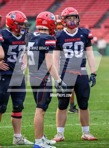 Thumbnail 1 in Newton North vs. Brookline (High School Football at Fenway) photogallery.