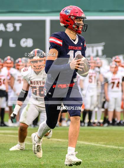 Thumbnail 2 in Newton North vs. Brookline (High School Football at Fenway) photogallery.