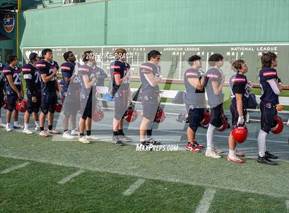 Thumbnail 2 in Newton North vs. Brookline (High School Football at Fenway) photogallery.