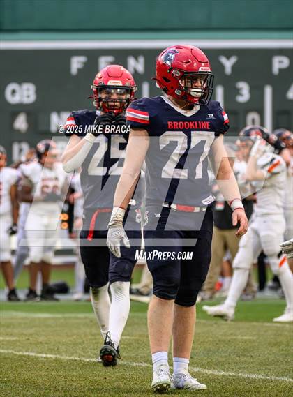 Thumbnail 1 in Newton North vs. Brookline (High School Football at Fenway) photogallery.