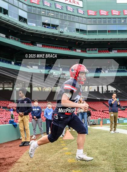 Thumbnail 2 in Newton North vs. Brookline (High School Football at Fenway) photogallery.