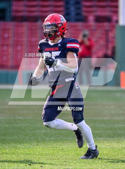 Thumbnail 3 in Newton North vs. Brookline (High School Football at Fenway) photogallery.