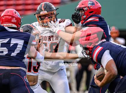 Thumbnail 3 in Newton North vs. Brookline (High School Football at Fenway) photogallery.