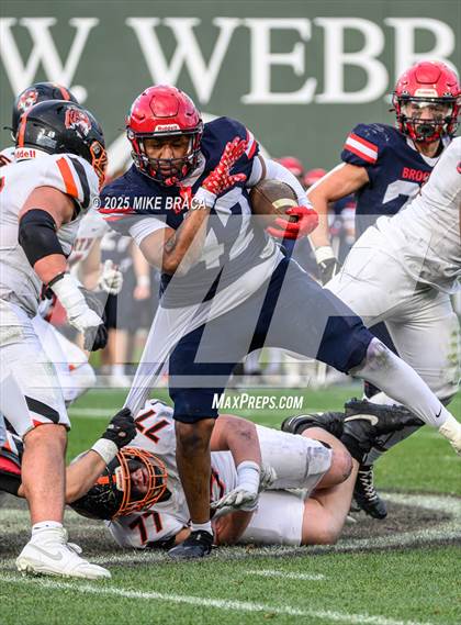 Thumbnail 1 in Newton North vs. Brookline (High School Football at Fenway) photogallery.