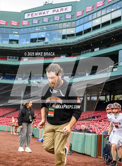 Thumbnail 2 in Newton North vs. Brookline (High School Football at Fenway) photogallery.