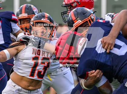 Thumbnail 2 in Newton North vs. Brookline (High School Football at Fenway) photogallery.