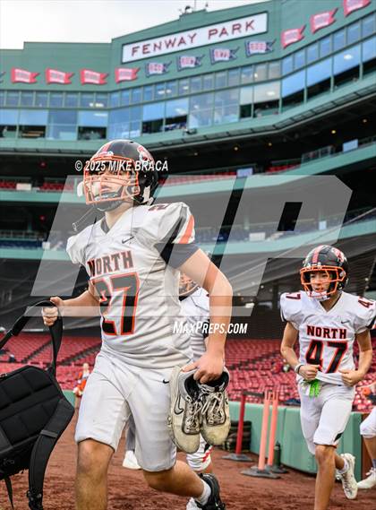 Thumbnail 2 in Newton North vs. Brookline (High School Football at Fenway) photogallery.