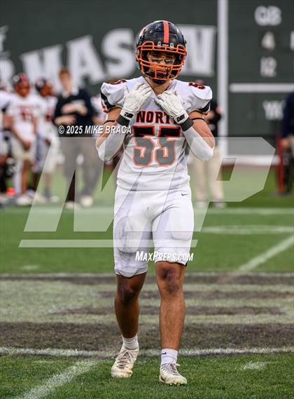Thumbnail 1 in Newton North vs. Brookline (High School Football at Fenway) photogallery.