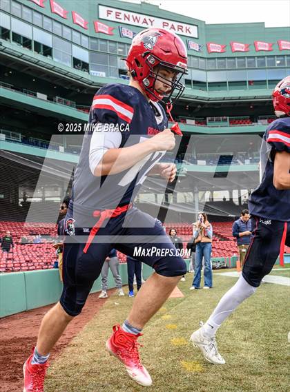 Thumbnail 1 in Newton North vs. Brookline (High School Football at Fenway) photogallery.