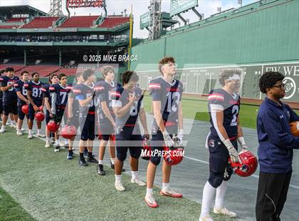 Thumbnail 3 in Newton North vs. Brookline (High School Football at Fenway) photogallery.