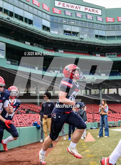 Thumbnail 3 in Newton North vs. Brookline (High School Football at Fenway) photogallery.