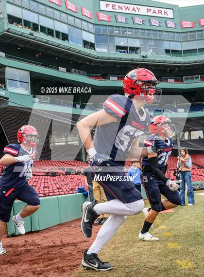 Thumbnail 3 in Newton North vs. Brookline (High School Football at Fenway) photogallery.