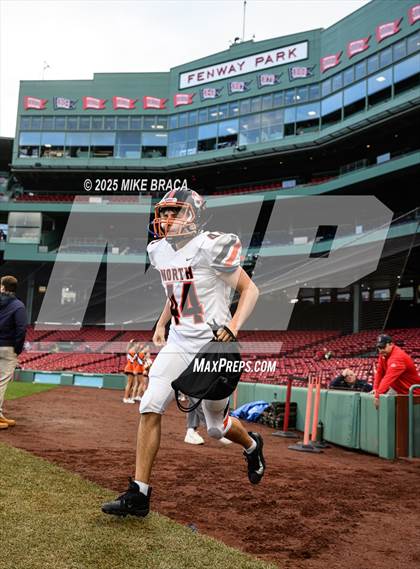 Thumbnail 2 in Newton North vs. Brookline (High School Football at Fenway) photogallery.