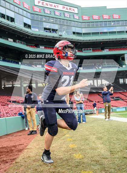 Thumbnail 2 in Newton North vs. Brookline (High School Football at Fenway) photogallery.