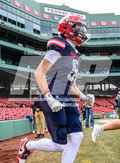 Thumbnail 2 in Newton North vs. Brookline (High School Football at Fenway) photogallery.
