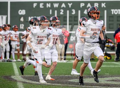 Thumbnail 3 in Newton North vs. Brookline (High School Football at Fenway) photogallery.