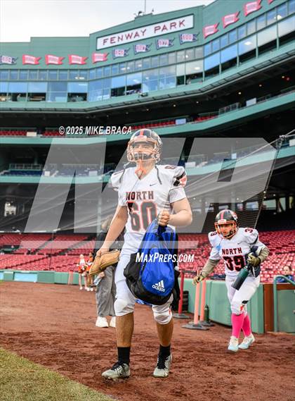 Thumbnail 2 in Newton North vs. Brookline (High School Football at Fenway) photogallery.