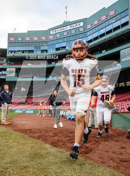 Thumbnail 2 in Newton North vs. Brookline (High School Football at Fenway) photogallery.