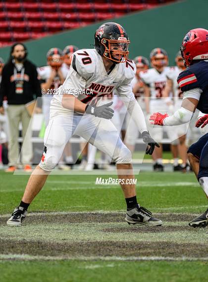 Thumbnail 3 in Newton North vs. Brookline (High School Football at Fenway) photogallery.