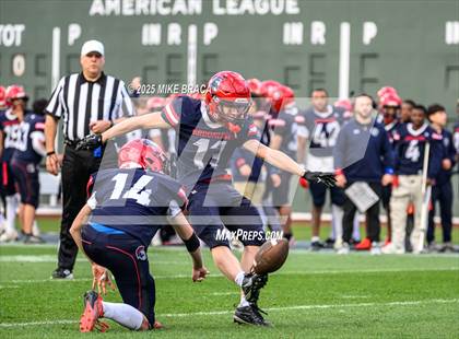 Thumbnail 3 in Newton North vs. Brookline (High School Football at Fenway) photogallery.