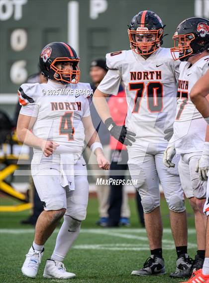 Thumbnail 3 in Newton North vs. Brookline (High School Football at Fenway) photogallery.