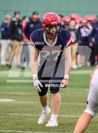 Thumbnail 1 in Newton North vs. Brookline (High School Football at Fenway) photogallery.