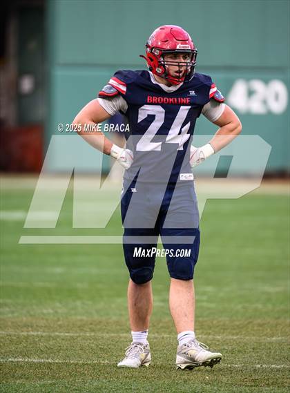 Thumbnail 1 in Newton North vs. Brookline (High School Football at Fenway) photogallery.