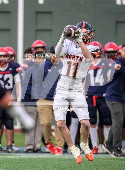 Thumbnail 2 in Newton North vs. Brookline (High School Football at Fenway) photogallery.