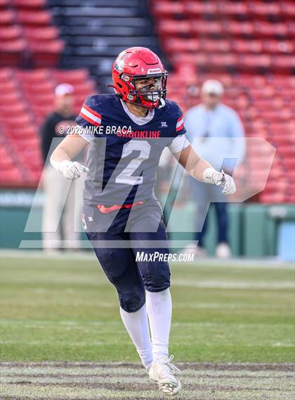 Thumbnail 3 in Newton North vs. Brookline (High School Football at Fenway) photogallery.